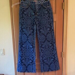 Johnny Was Alix Printed Flare Jeans